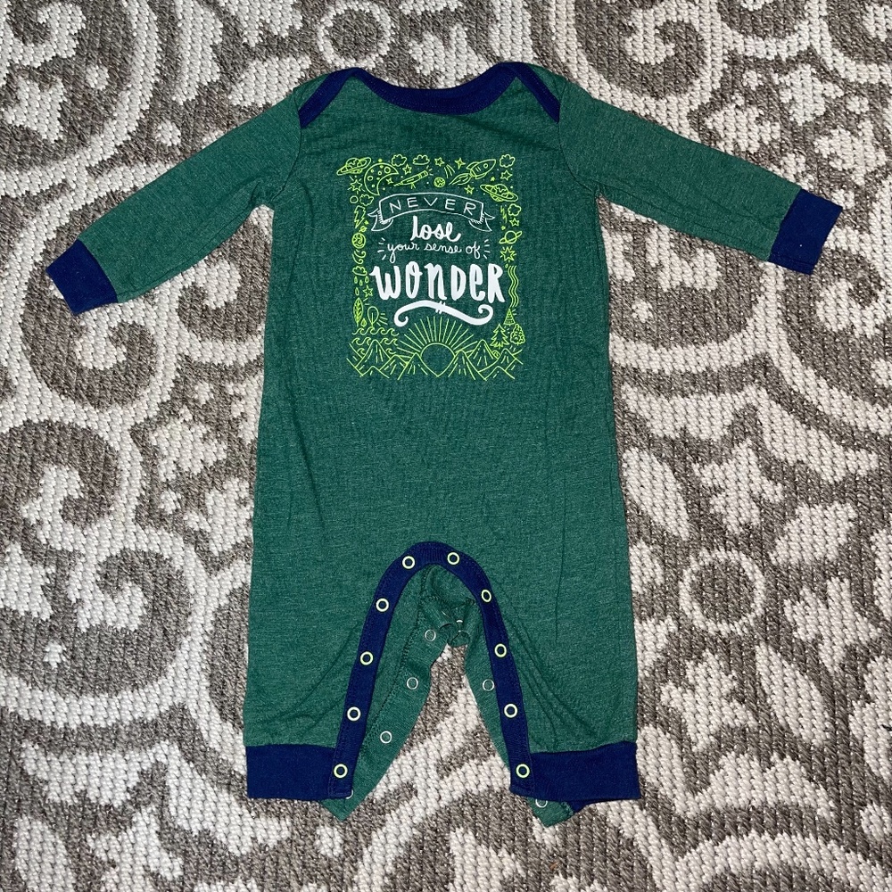 Cat & Jack Green Baby Romper